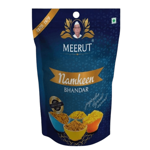 Meerut Namkeen Bhandar packaging